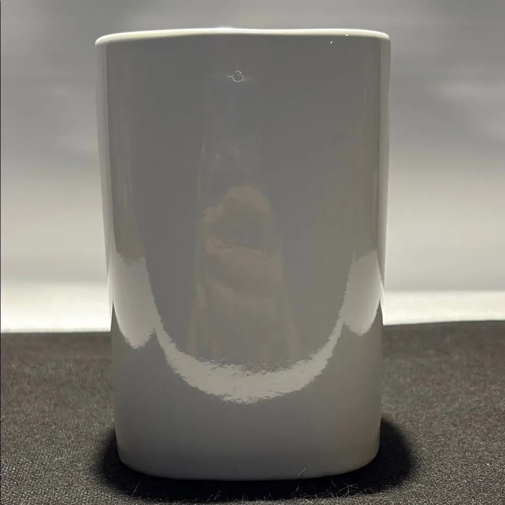 Shine White and Gold Bath Storage Cup